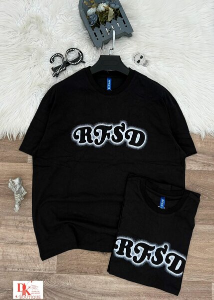 T-shirt noire unisexe RFSD