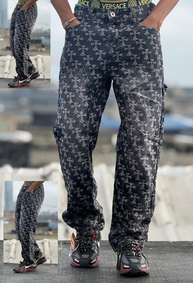 Pantalons baggy unisex imprimés