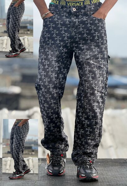 Pantalons baggy unisex imprimés