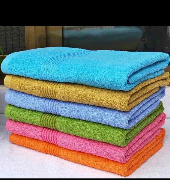 Serviettes en coton doux multicolores