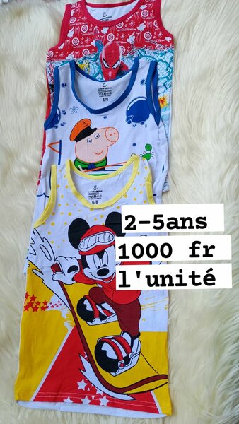 Sous vêtements petit Garçon a partir de 2ans
