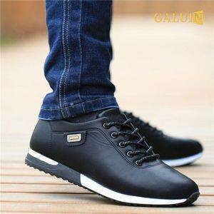 GALUIN Mocassins PU Pour Hommes - Bleu