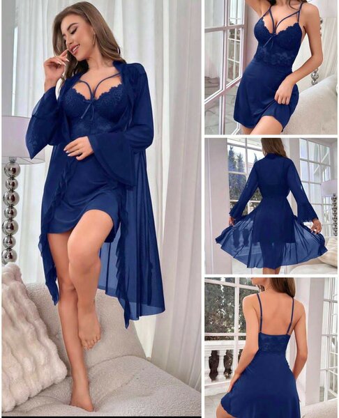 Nuisette et peignoir élégant