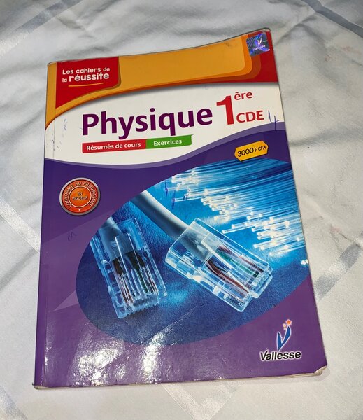 Livre Physique 1ère CDE