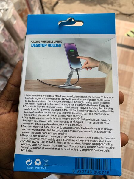 Folding phone stand