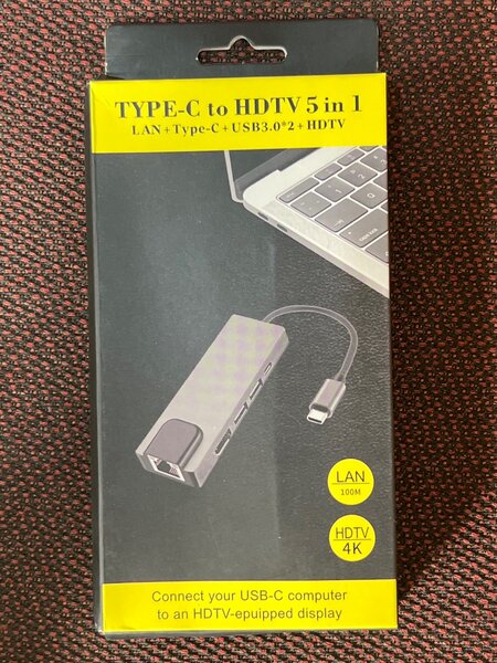 Adaptateur 5-1 usb-c USB HDTV  Type C
