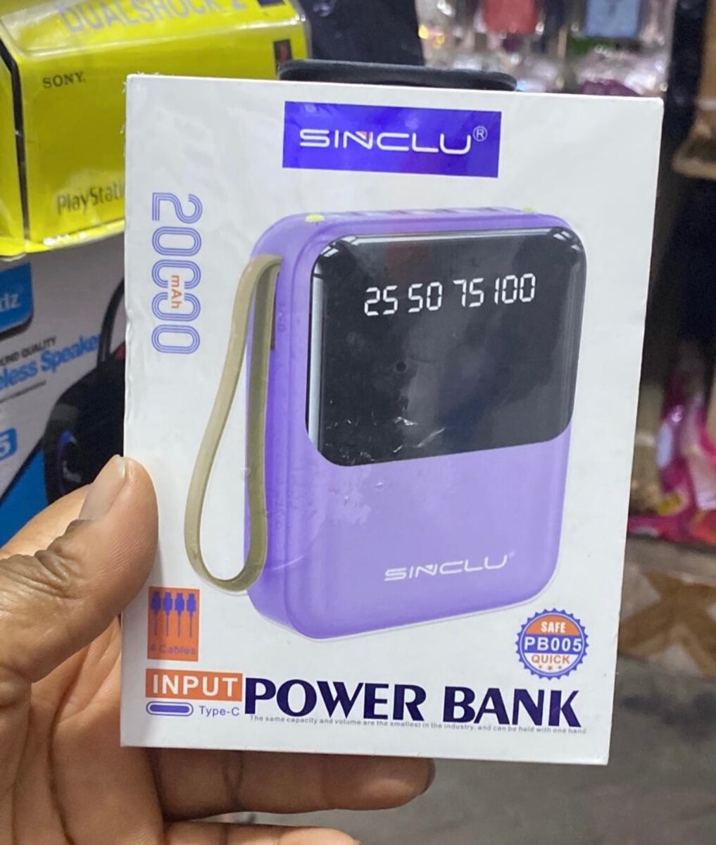 Sinclu20,000mAh Power Bank portable
