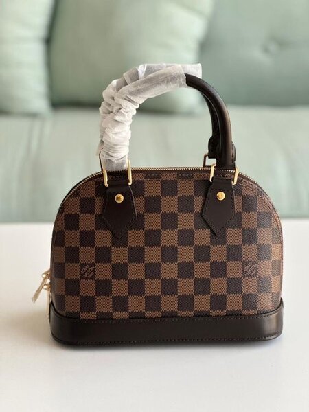 Sac à main motif damier