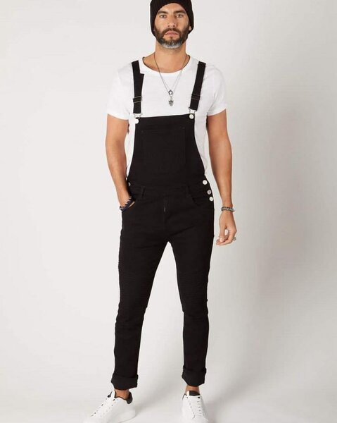Black men dungarees