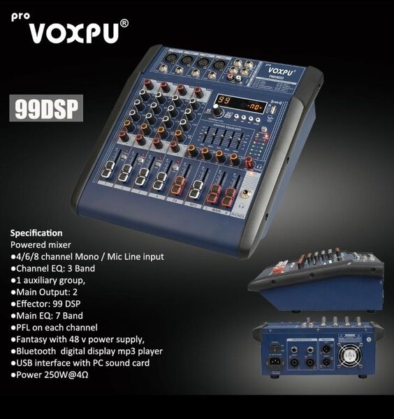 Table de mixage VOXPU Amplifié