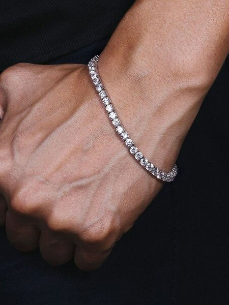Bracelet chaîne en strass élégant