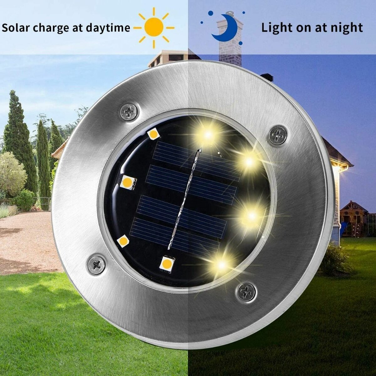 4 Lumières Solaire Enterrées