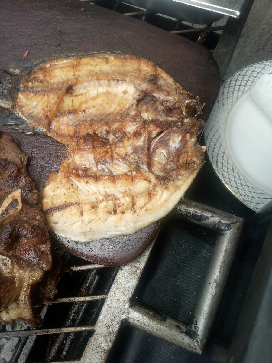 Roasted fish