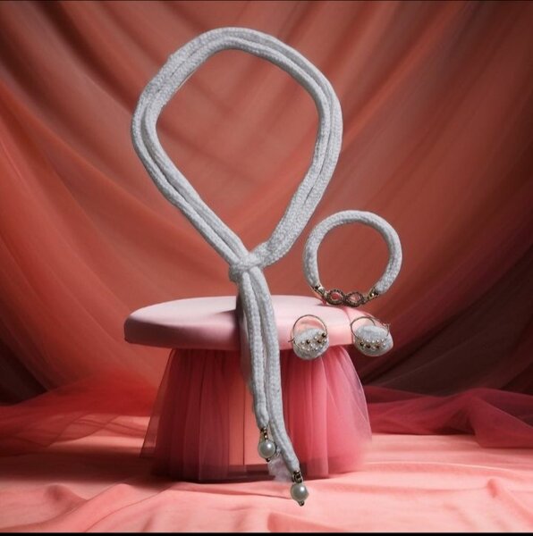 bijoux en laine coton douce