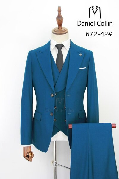 QUALITY DANIEL COLLIN 3PCS SUIT