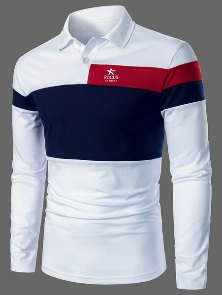 Polo à manches longues homme élégant