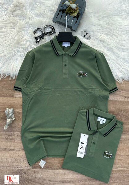 Polo homme casual vert