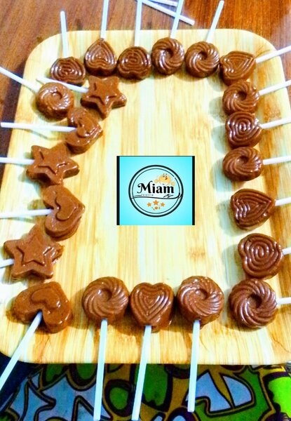 Toffees sucettes