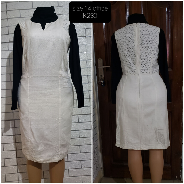 Robe blanc noir