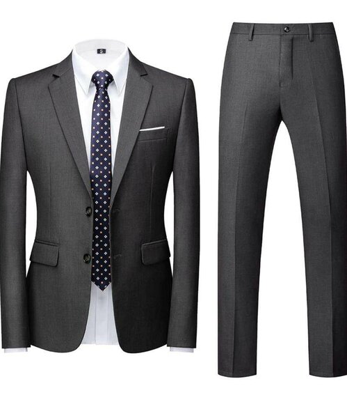 Ensemble VESTE 02 Piece-GRIS