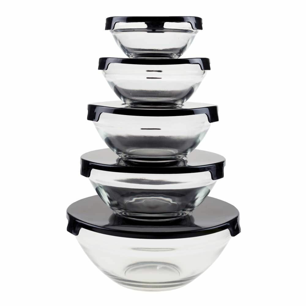 5 set glass storage Containers