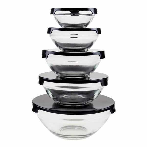 5 set glass storage Containers