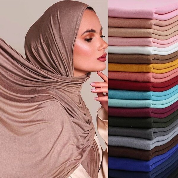 Jersey and chiffon veils