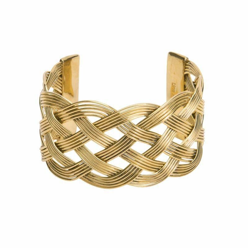 Bracelet manchette doré élégant