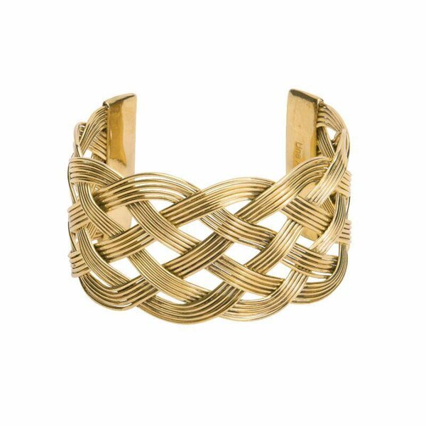 Bracelet manchette doré élégant