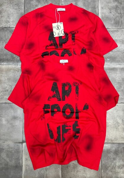 T-shirt rouge graphique unisexe