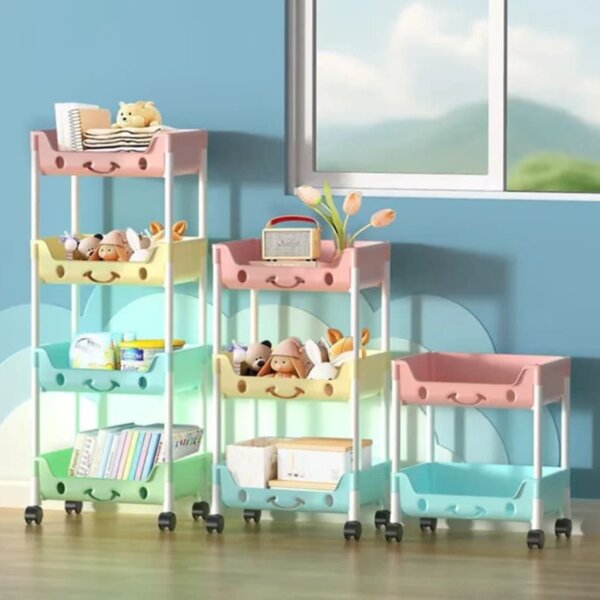 Étagère de rangement colorée