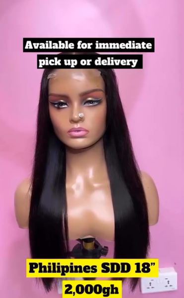 wig brunette long