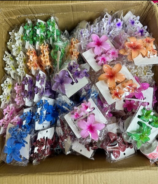 Barrette en fleurs