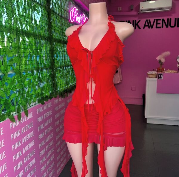 Red dress