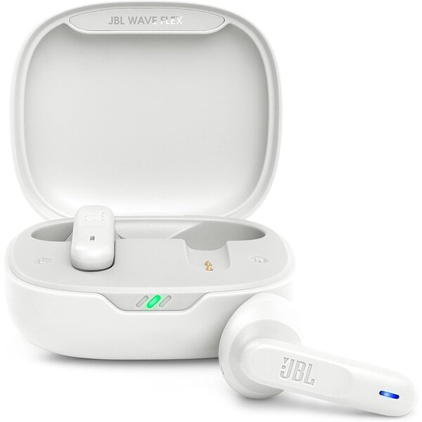 JBL Wave Flex Open-fit True Wireless Earbuds - White/Black