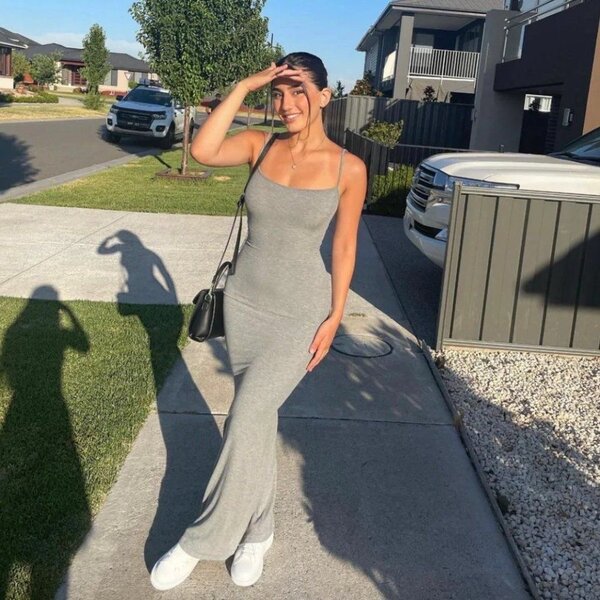 Thin strap maxi dress