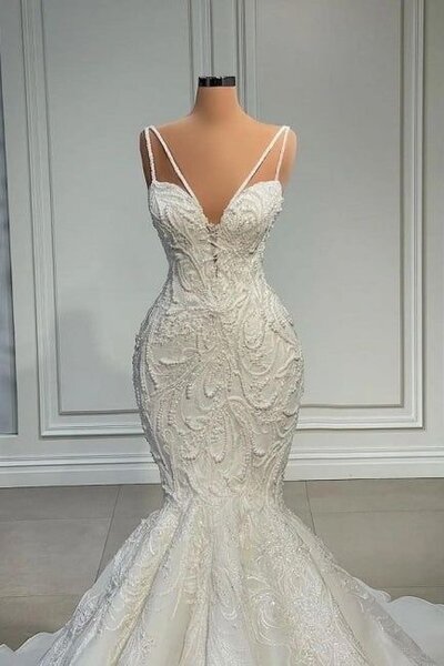 Elegant strapless sleeveless mermaid satin floor