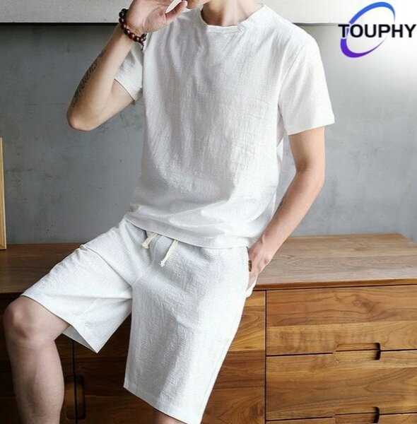 Ensemble Décontracté Blanc Homme