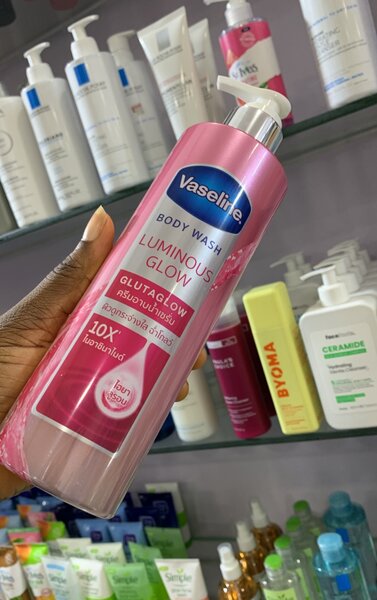 Gel douche vaseline rose Luminous