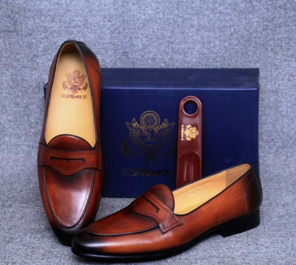 mocassins marron