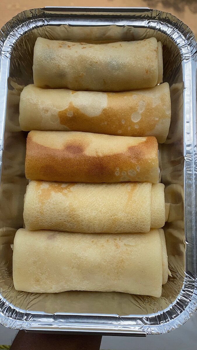 Crêpes à la vanille (8 pièces)