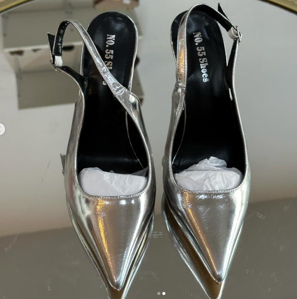 Silver heels