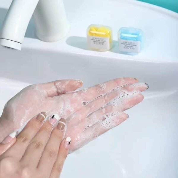 Feuille de savon pour le lavage des mains