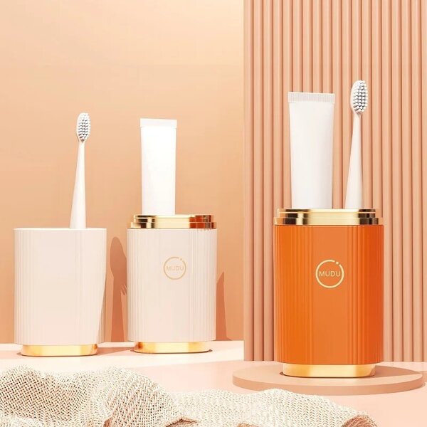 Toothbrush and toothpaste container for travel