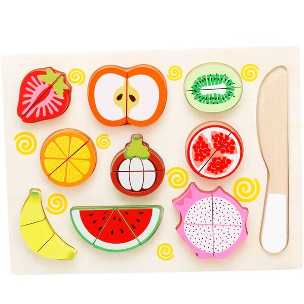 Puzzle en bois fruits éducatifs