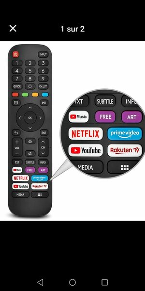 Télécommande Hissense Android