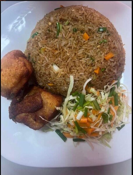 Fried rice chicken
