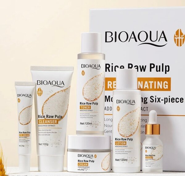 Raw rice pulp set