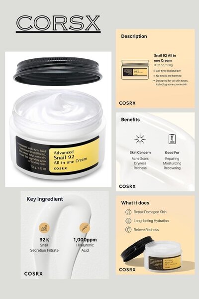 Advanced Snail 92 All in one cream