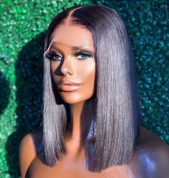Bone straight wig